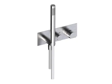 BORGIA 89529V3 - Recessed stainless steel shower mixer with hand shower by Rubinetterie Frattini - view 2